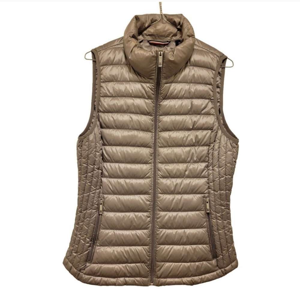 Tommy Hilfiger Womens Gray Packable Lightweight Puffer Vest Size Medium